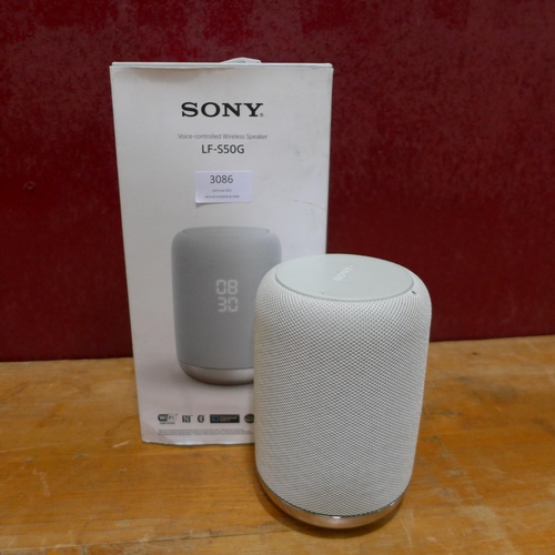 3086 - Sony Smart Speaker  with Google Asst Lf-S50G       (253-17)  * This lot is subject to vat