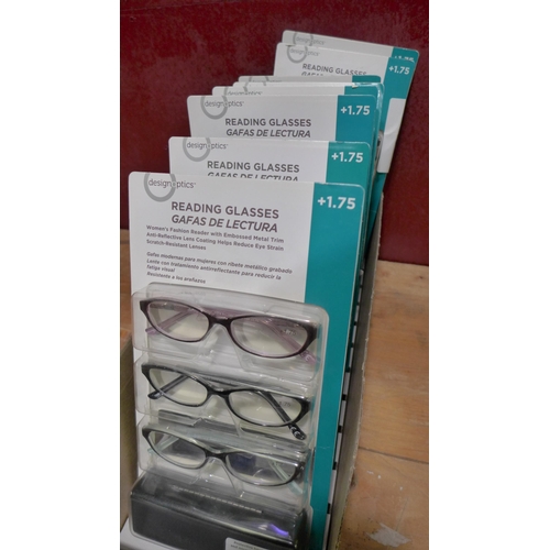 3088 - FGX Metal Mix +1.75 Ready Reader Glasses & 1 Pair of +2.5 (253-35,36,38)  * This lot is subject to v... 