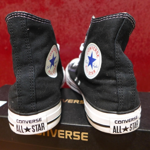 3092 - Black Converse All Star Ladies High Tops (Size UK 7)(M9160C)