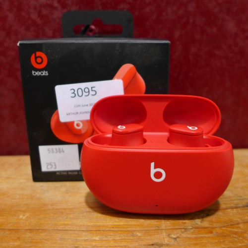 3095 - Beats Studio Ear Buds  -  Red            (253-53)  * This lot is subject to vat