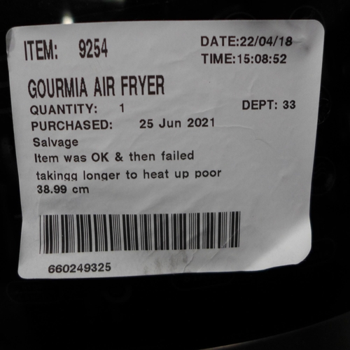 3155 - Gourmia Air Fryer          (253-134)  * This lot is subject to vat