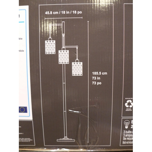 3162 - Gisele 3 Arm Floor Lamp    (250A -72)  * This lot is subject to vat