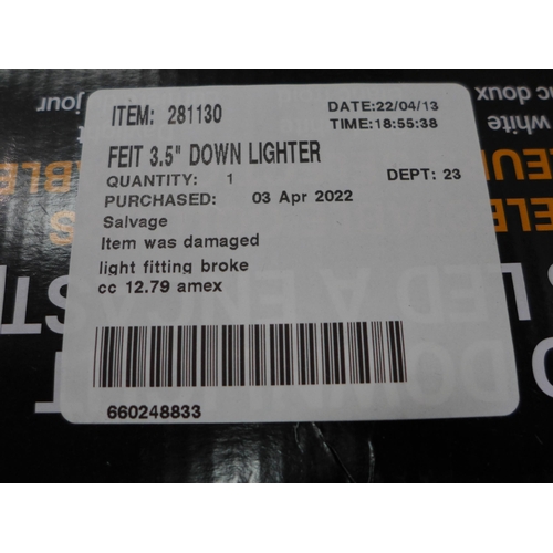 3186 - Feit 3.5  Down Lighter and Feit Led Smart A60 Bulb 3 Pack Wi-Fi     (253-145,150)  * This lot is sub... 