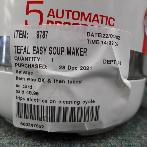 3200 - Tefal Easy Soup Maker - Bl841140        (253-64)  * This lot is subject to vat