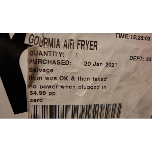 3210 - 2 x Gourmia Air Fryers      (253-62,63)  * This lot is subject to vat