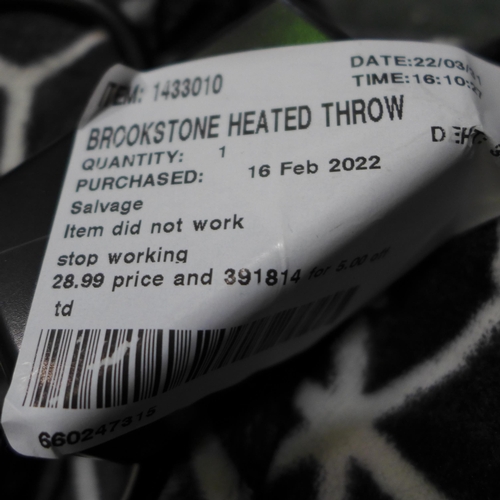 3218 - Brookstone Heated Throw (50 X 60