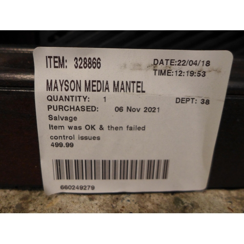 3295 - Tresanti Mayson Media Mantel Fireplace  , Original RRP £499.99 + vat                      (253-179) ... 