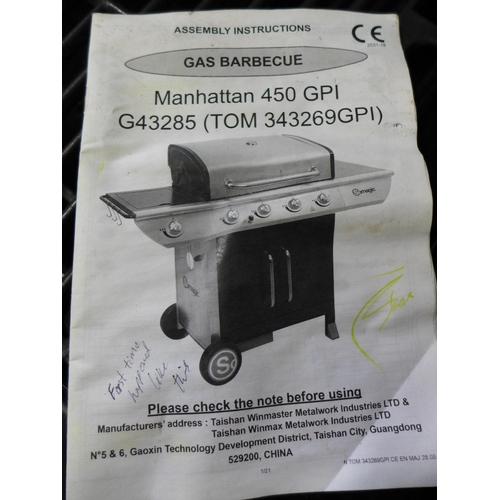 3300 - Somagic Manhattan 450GPI gas barbecue