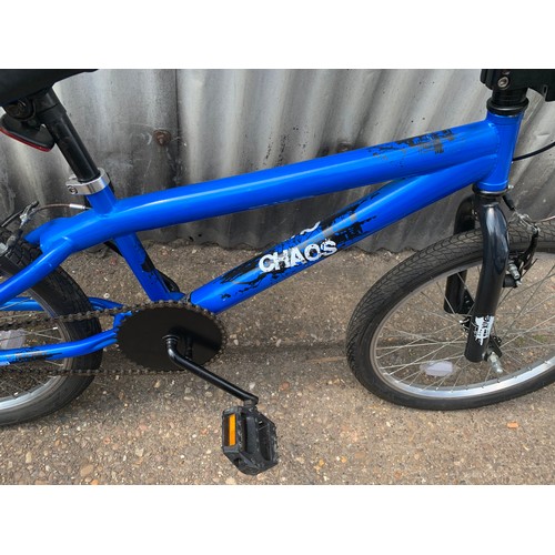 2200 - Chaos boys blue BMX bicycle