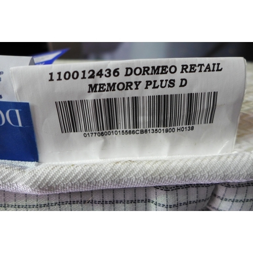 3283 - Dormeo Memory Plus Double Mattress, Original RRP £164.99 + vat      (253-163)  * This lot is subject... 