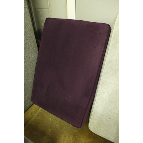 1481 - A dark purple velvet footstool