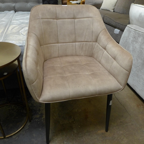 1499 - A Champagne velvet small armchair