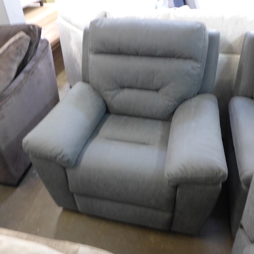 1508 - A Kuka Justin grey relcining armchair