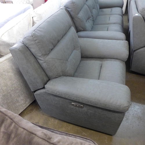 1508 - A Kuka Justin grey relcining armchair