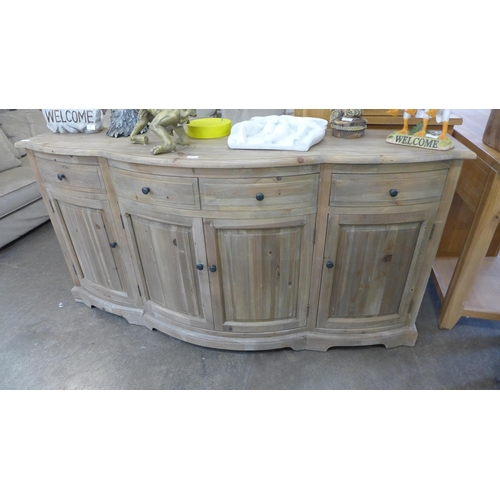 1575 - A Willis and Gambier washed pine four door and four drawer large sideboard