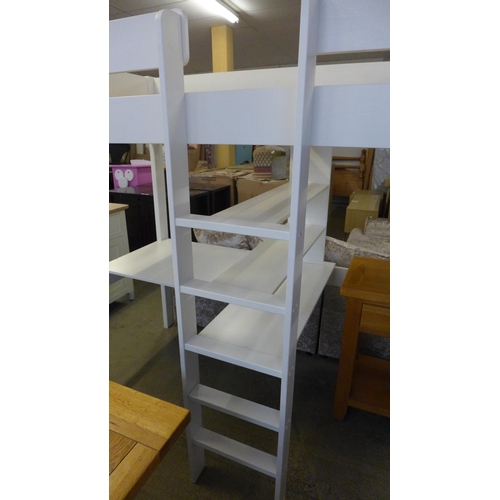 1706 - A white painted high sleeper bed frame