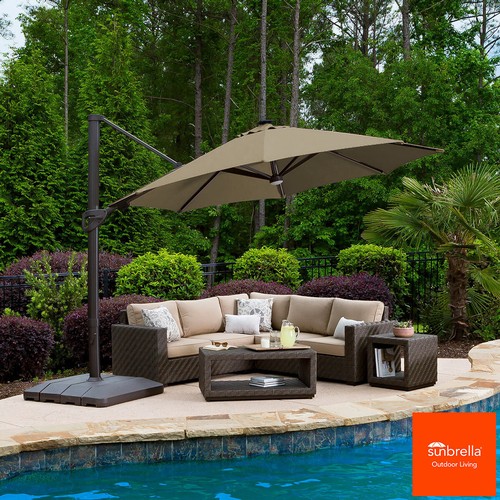 3320 - Atleisure 11Ft Mushroom Garden Parasol  (4111-10) Original RRP £524.91 + VAT  * This lot is subject ... 