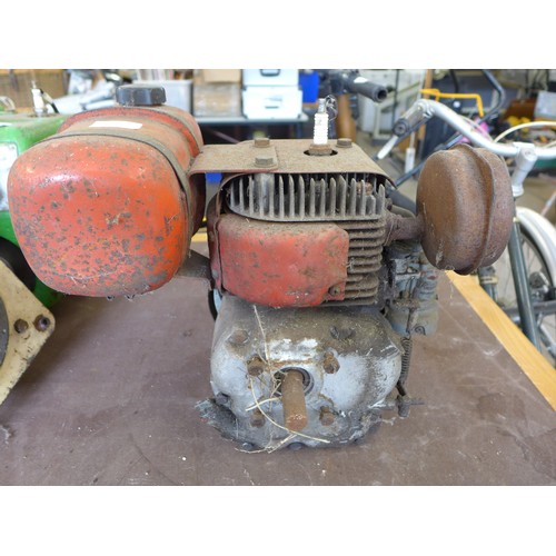 2174 - A Villiers petrol engine with fuel tank and carburettor