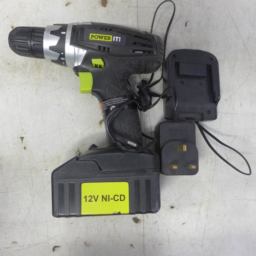 2006 - Heatgun, Black and Decker, Bosch jigsaw and hammer drill plus powertool cordless drill and charger