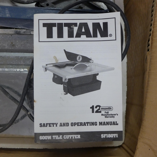 2009 - Titan boxed tile cutter, - W