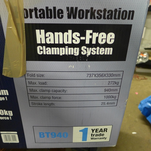 2046 - Wesco boxed hands free portable/folding workstation, unused