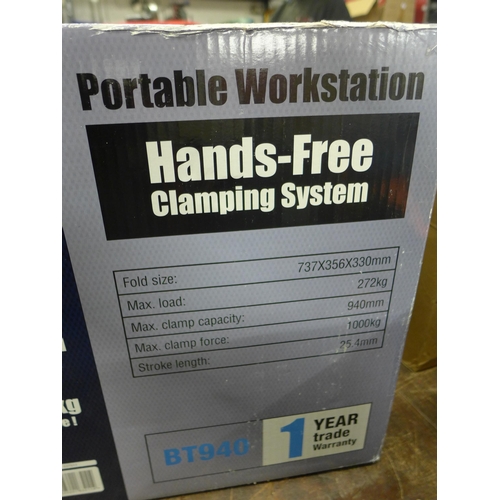 2126 - Wesco boxed hands free portable/folding workstation, unused