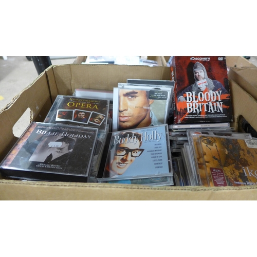 2187 - Audio media, job lot: approximately 600 CD's, most genres from Pop to Classical plus approximately 4... 