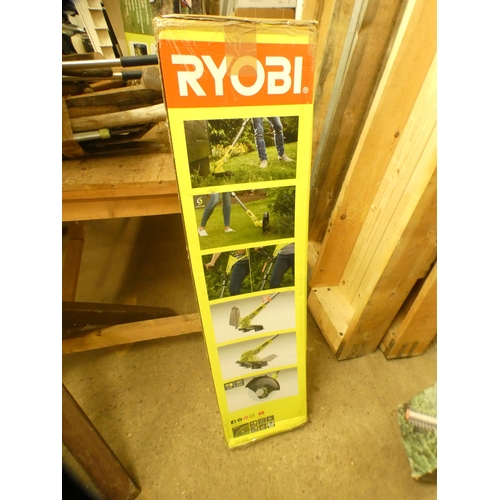 2383 - Ryobi 1+ 18v cordless strimmer, - W, boxed unused