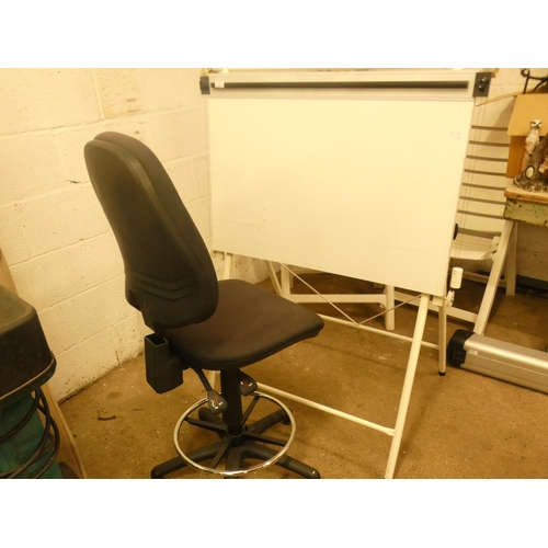 2390 - Draughtman's board and office chair