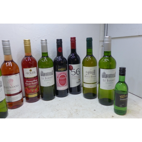 2244 - 10 bottles of various wines