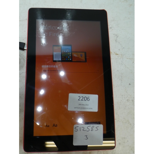 2188 - Amazon Kindle Fire e-reader/tablet