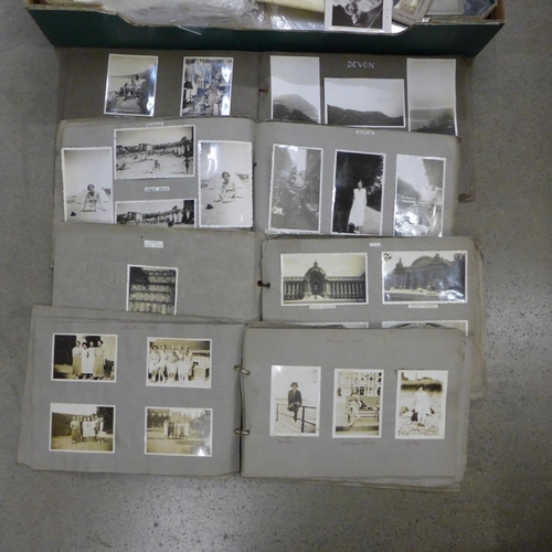 1152 - Ephemera; four albums of photographs, loose photographs, indentures including 18th Century, etc. **P... 