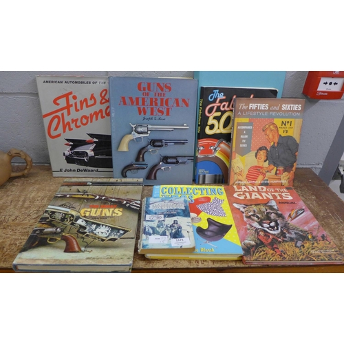 1171 - Books; two on guns, 1950's lifestyle, etc. **PLEASE NOTE THIS LOT IS NOT ELIGIBLE FOR POSTING AND PA... 