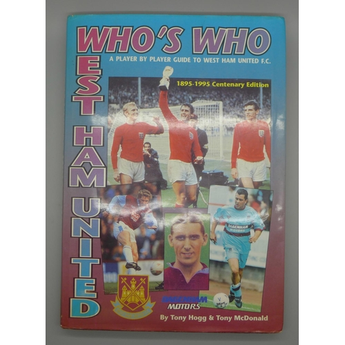 665 - West Ham United;- A Who's Who, Player by Player book containing approximately 86 signatures from for... 