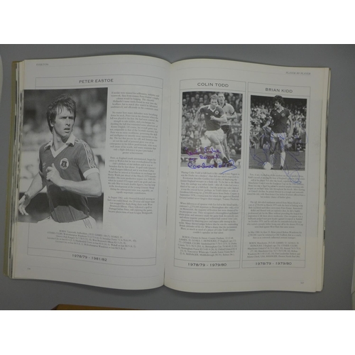 669 - Everton; a Player by Player book containing approximately 145 signatures from former players and man... 