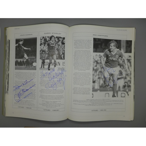 669 - Everton; a Player by Player book containing approximately 145 signatures from former players and man... 