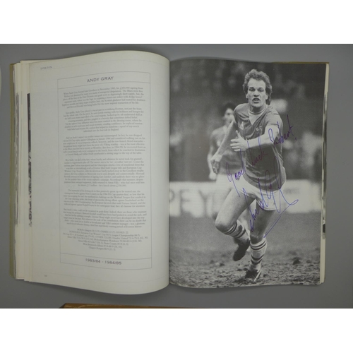 669 - Everton; a Player by Player book containing approximately 145 signatures from former players and man... 