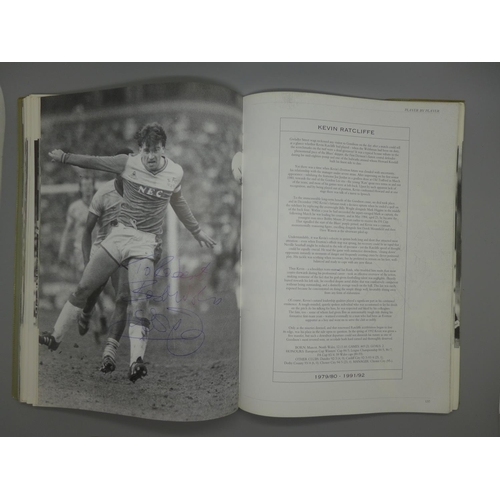 669 - Everton; a Player by Player book containing approximately 145 signatures from former players and man... 