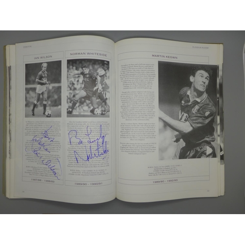 669 - Everton; a Player by Player book containing approximately 145 signatures from former players and man... 