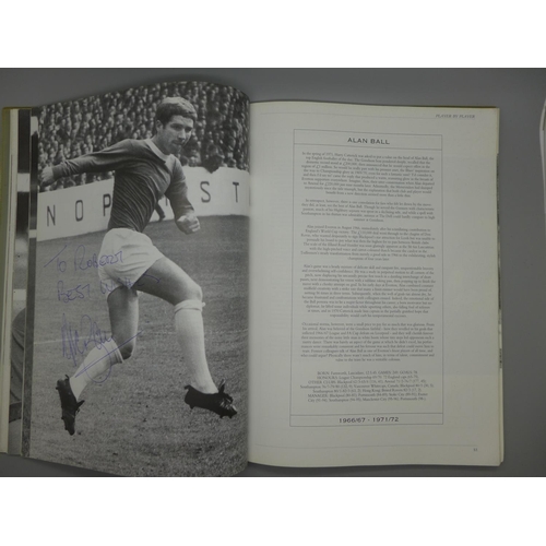 669 - Everton; a Player by Player book containing approximately 145 signatures from former players and man... 