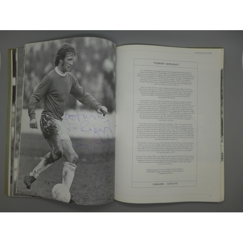 669 - Everton; a Player by Player book containing approximately 145 signatures from former players and man... 