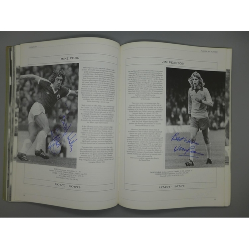 669 - Everton; a Player by Player book containing approximately 145 signatures from former players and man... 