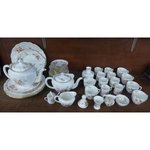 686 - Royal Crown Derby Posies coffee and tea wares including large and small teapots and two sets of six ... 