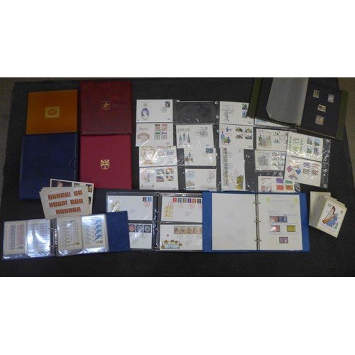 703 - Stamps; a large box of GB stamps, covers, 1987 year book, etc.