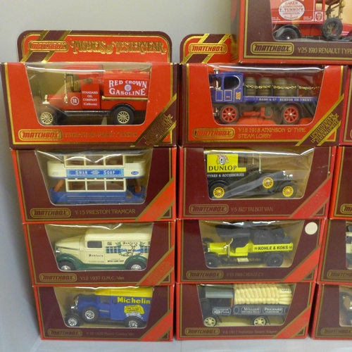 713 - A collection of twenty-two limited edition Matchbox Models of Yesteryear, boxed