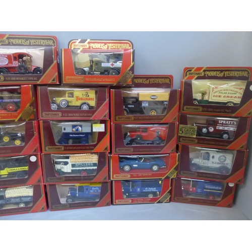 713 - A collection of twenty-two limited edition Matchbox Models of Yesteryear, boxed