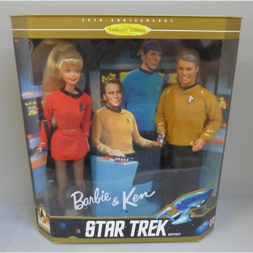 733 - A Barbie and Ken Star Trek gift set, unopened