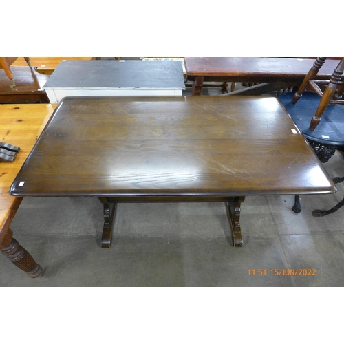 199 - An elm refectory table