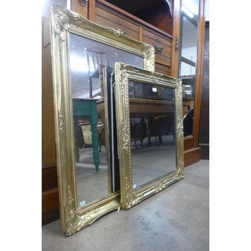 410 - Two gilt framed mirrors