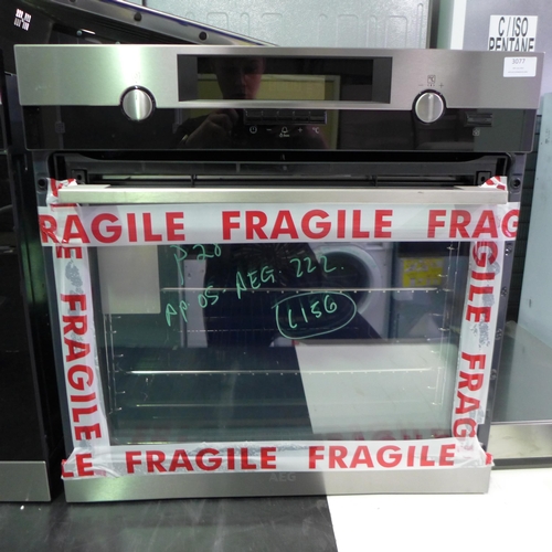 3077 - AEG Single Pyrolytic Steam Oven H594xW594xD567  * This lot is subject to VAT